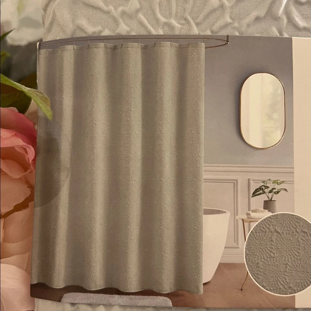 NWT Kirkton House Luxury Shower Curtain in White 72 x 72